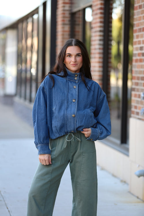 Denim Bomber Jacket