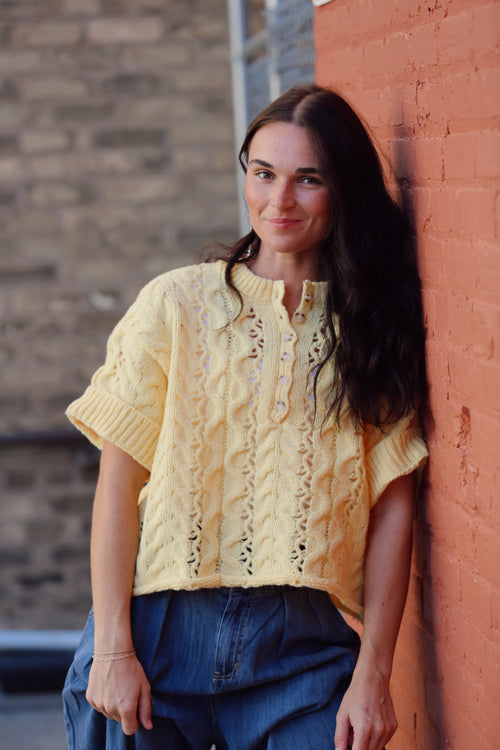 Rouched Knit Pullover