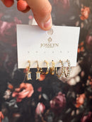 Crystal Hoop Earring Set