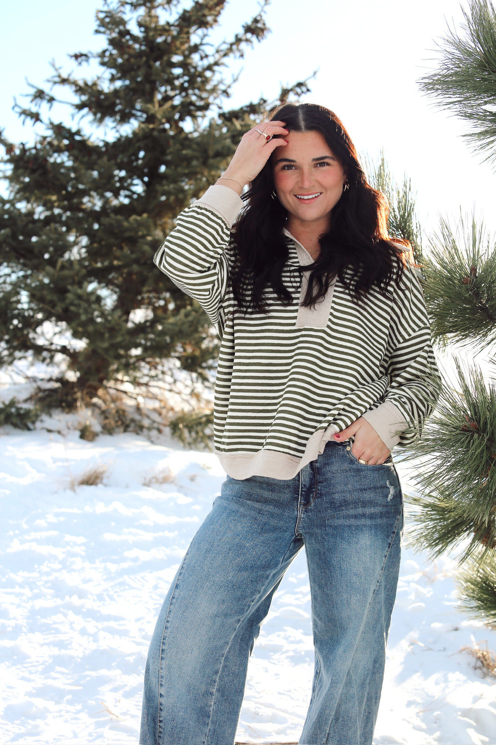 Caitlin Collared Top