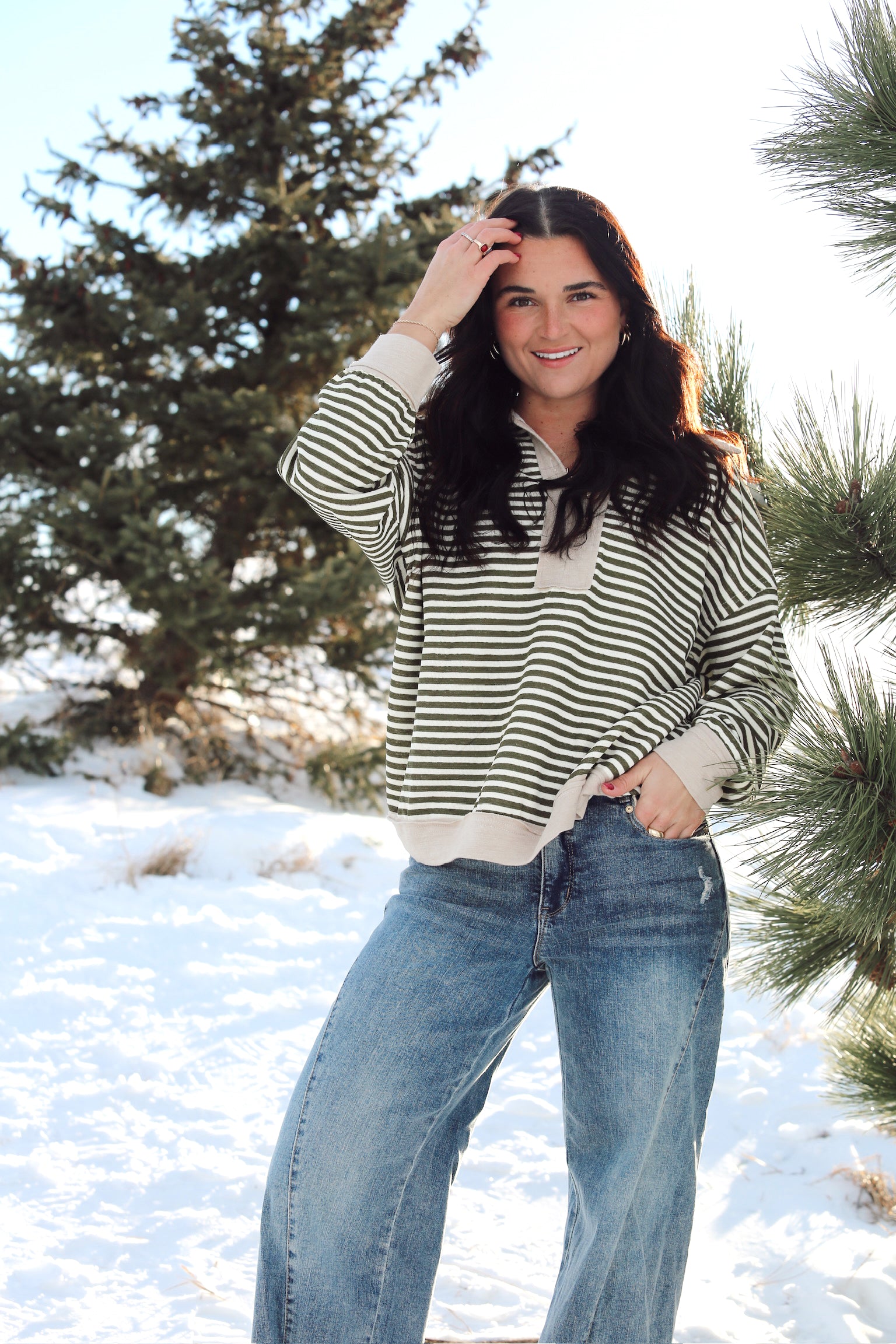 Caitlin Collared Top