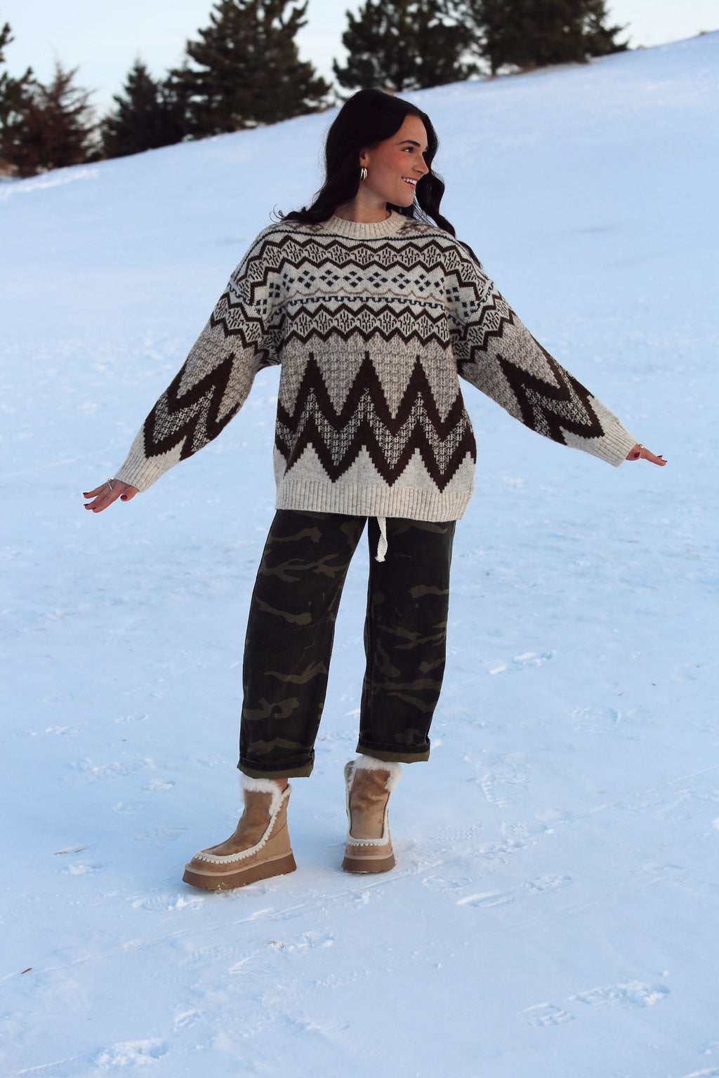 Fairisle Sweater Top