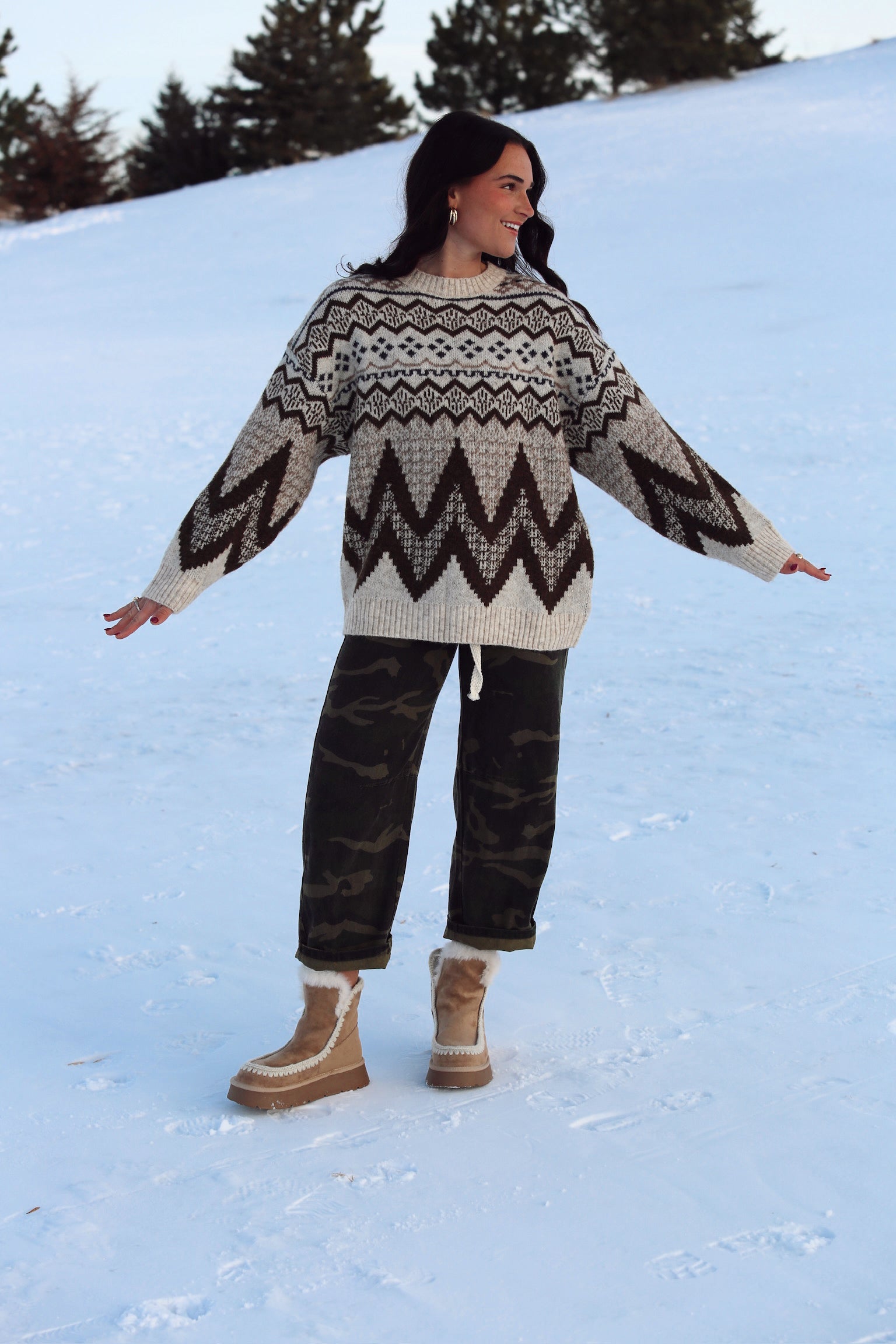 Fairisle Sweater Top