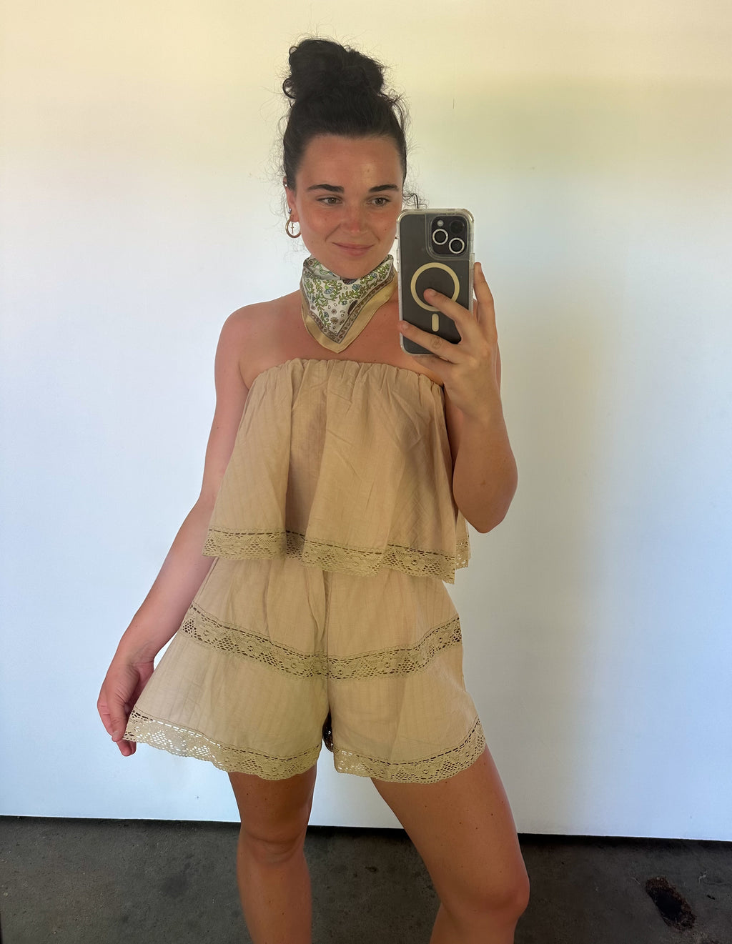 Embroidered Trim Jumpsuit