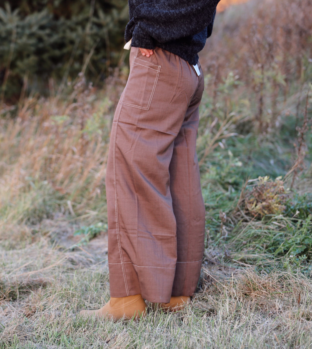 Mocha Wide Leg Pant