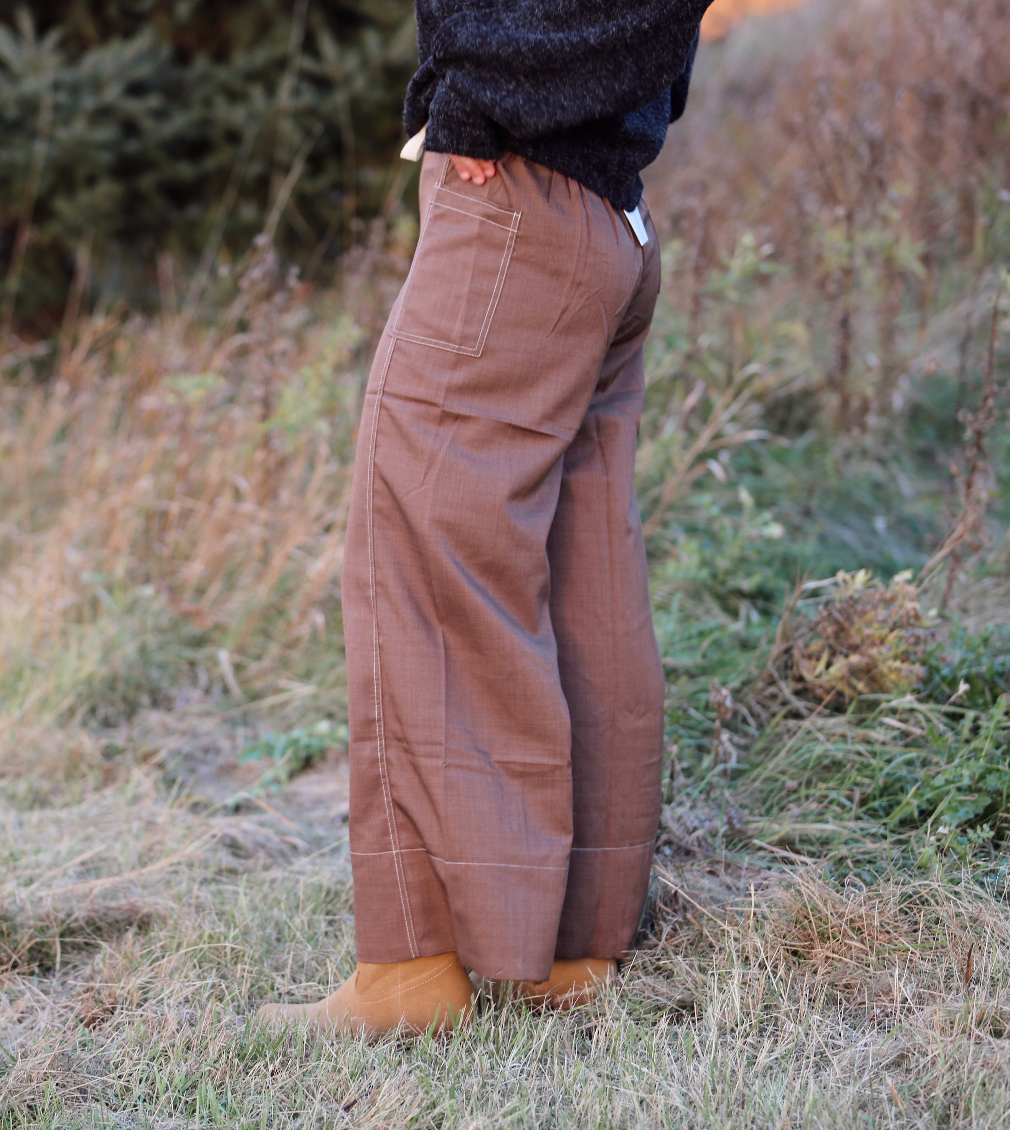 Mocha Wide Leg Pant