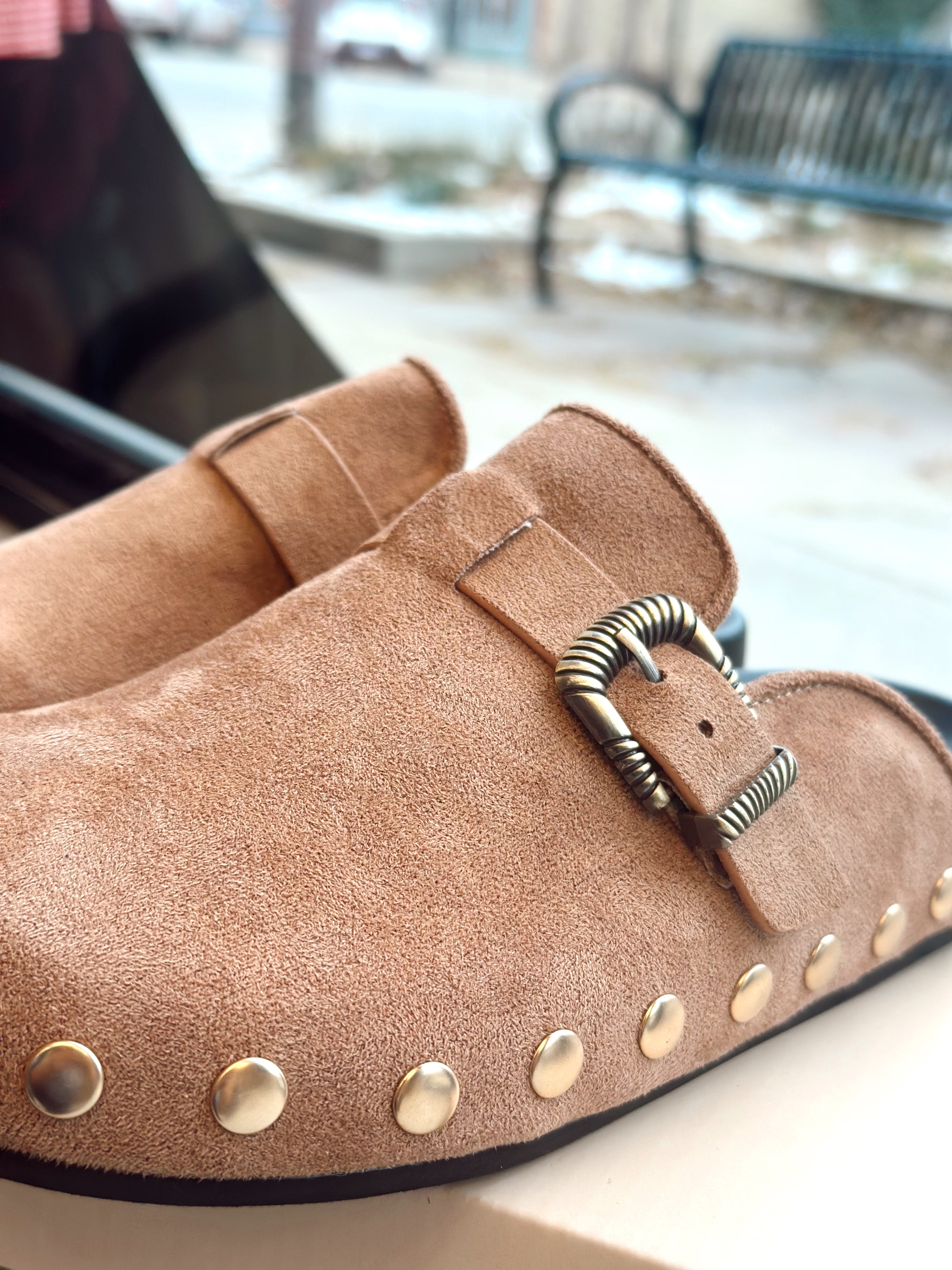 Toni Studded Buckle Clog