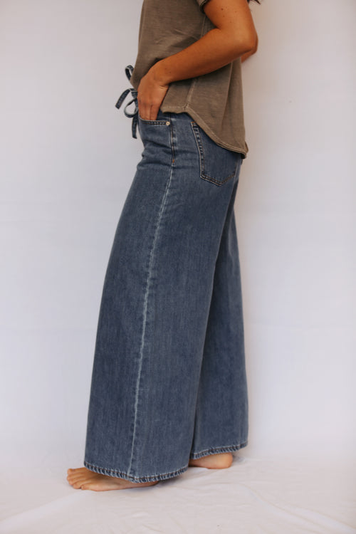 Wren Wide Leg Belt Pants