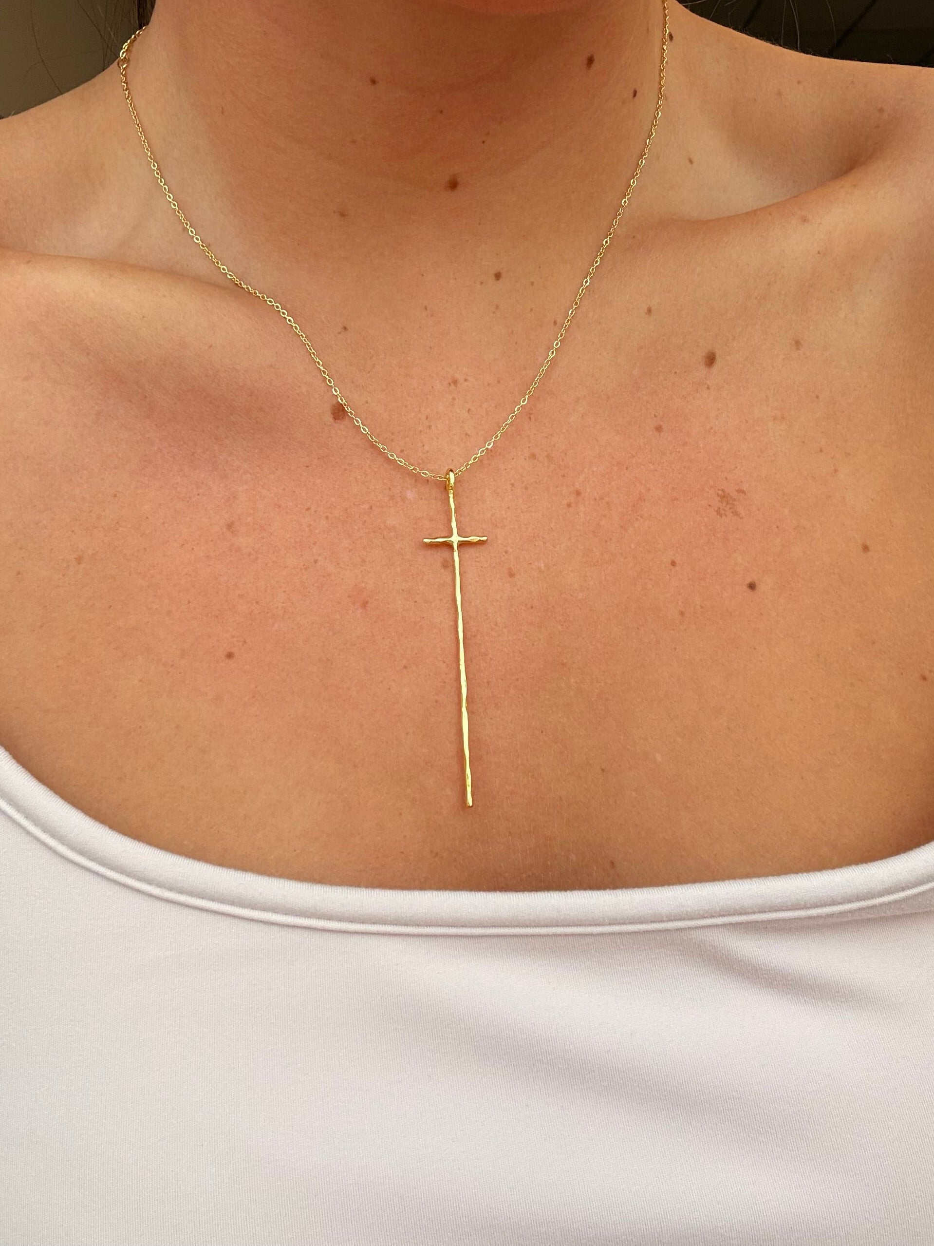 Modern Cross Necklace