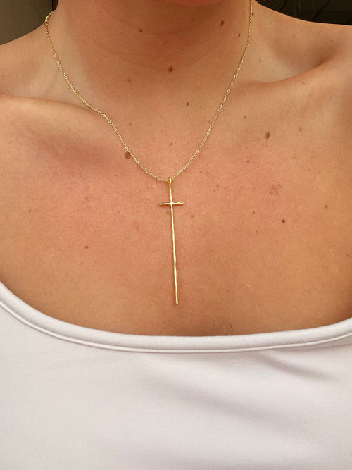 Modern Cross Necklace