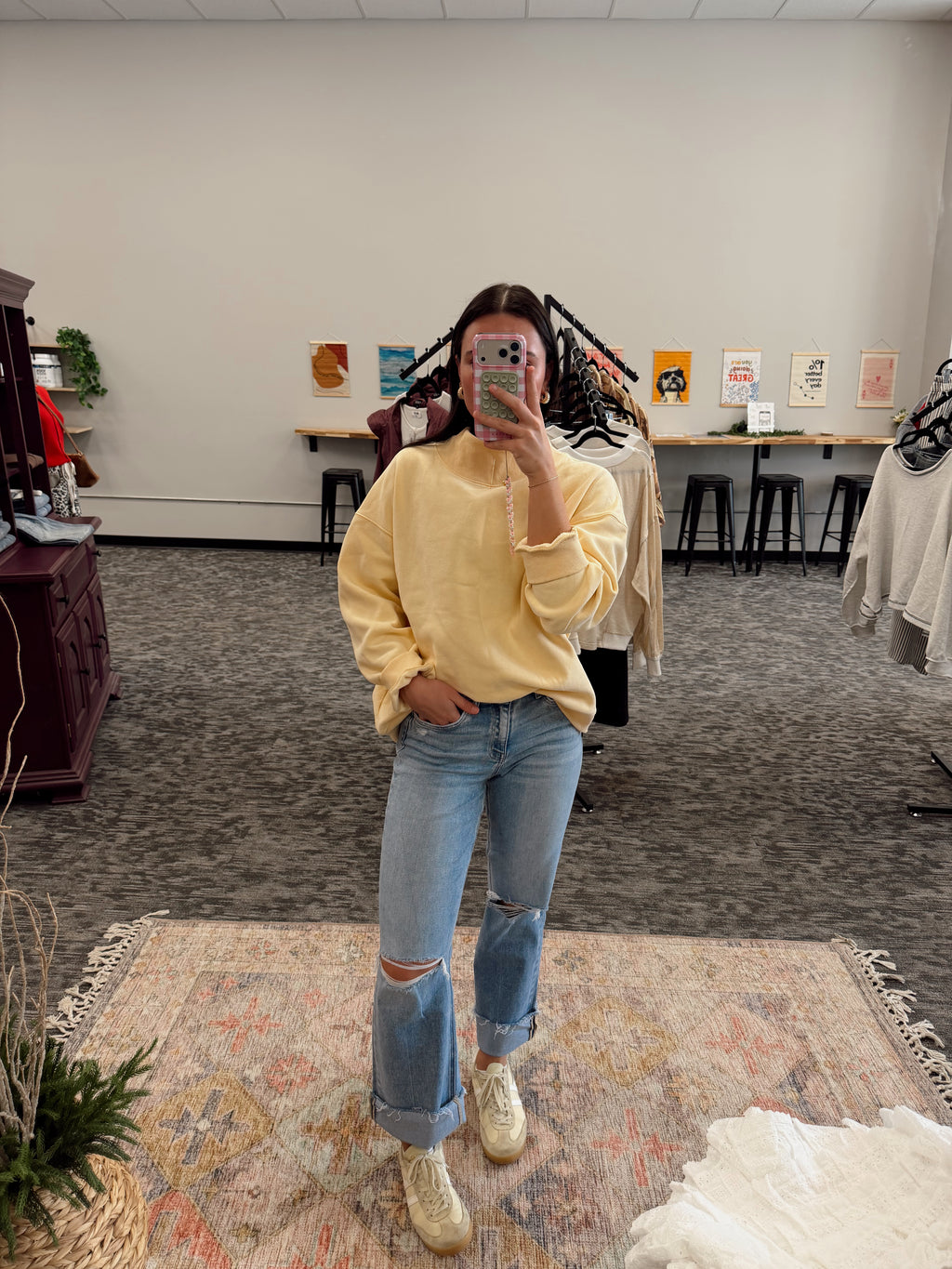 Emily Ankle Cuff Denim