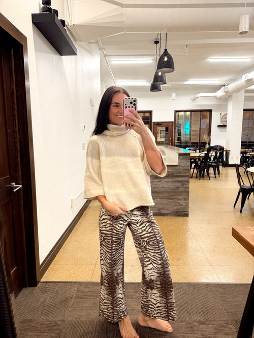 Animal Print Wide Leg