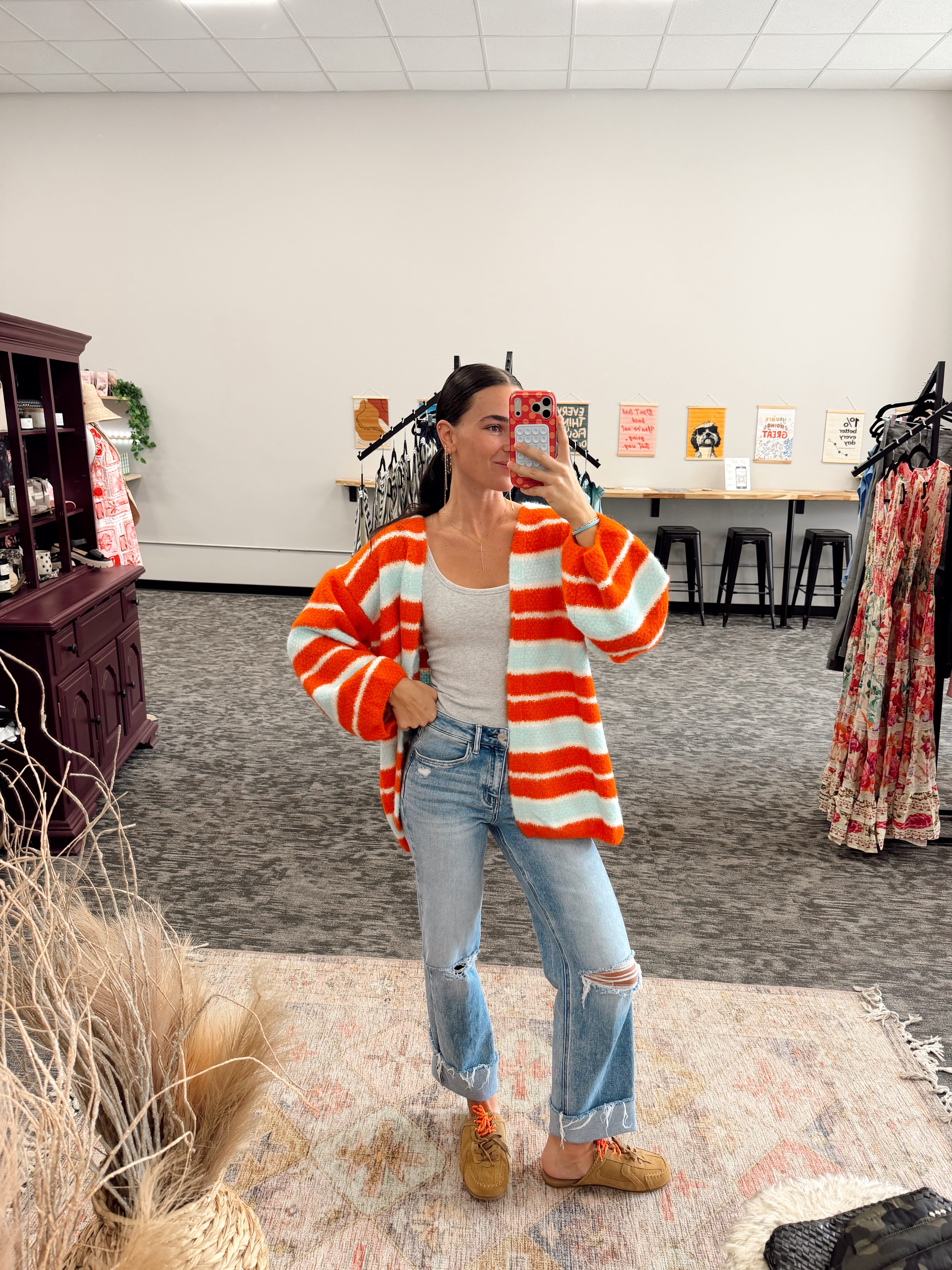 Mohair Stripe Cardi