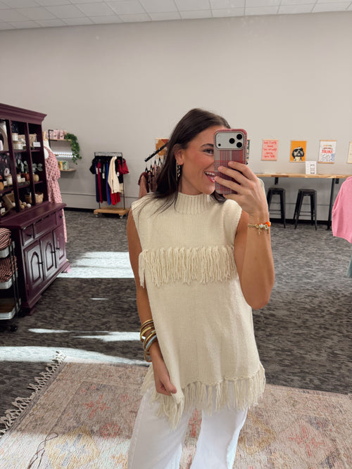 Fankie Fringe Sweater Vest