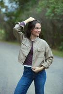 Leather Patch Pocket Jacket