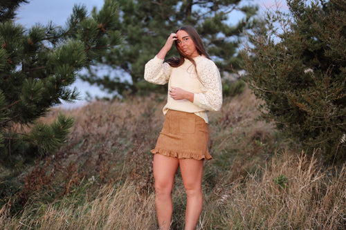 Ruffle Mini Skirt