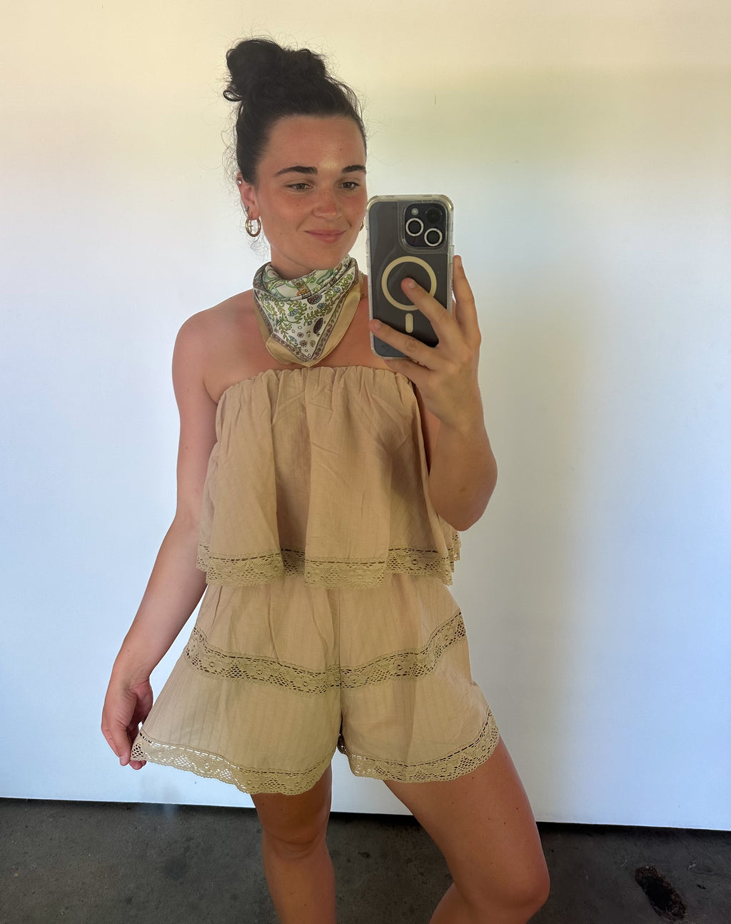 Embroidered Trim Jumpsuit