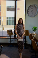 Darla Plaid Mesh Dress