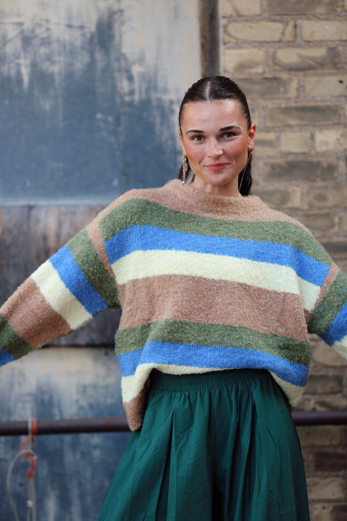 Fall Knit Stripe Sweater