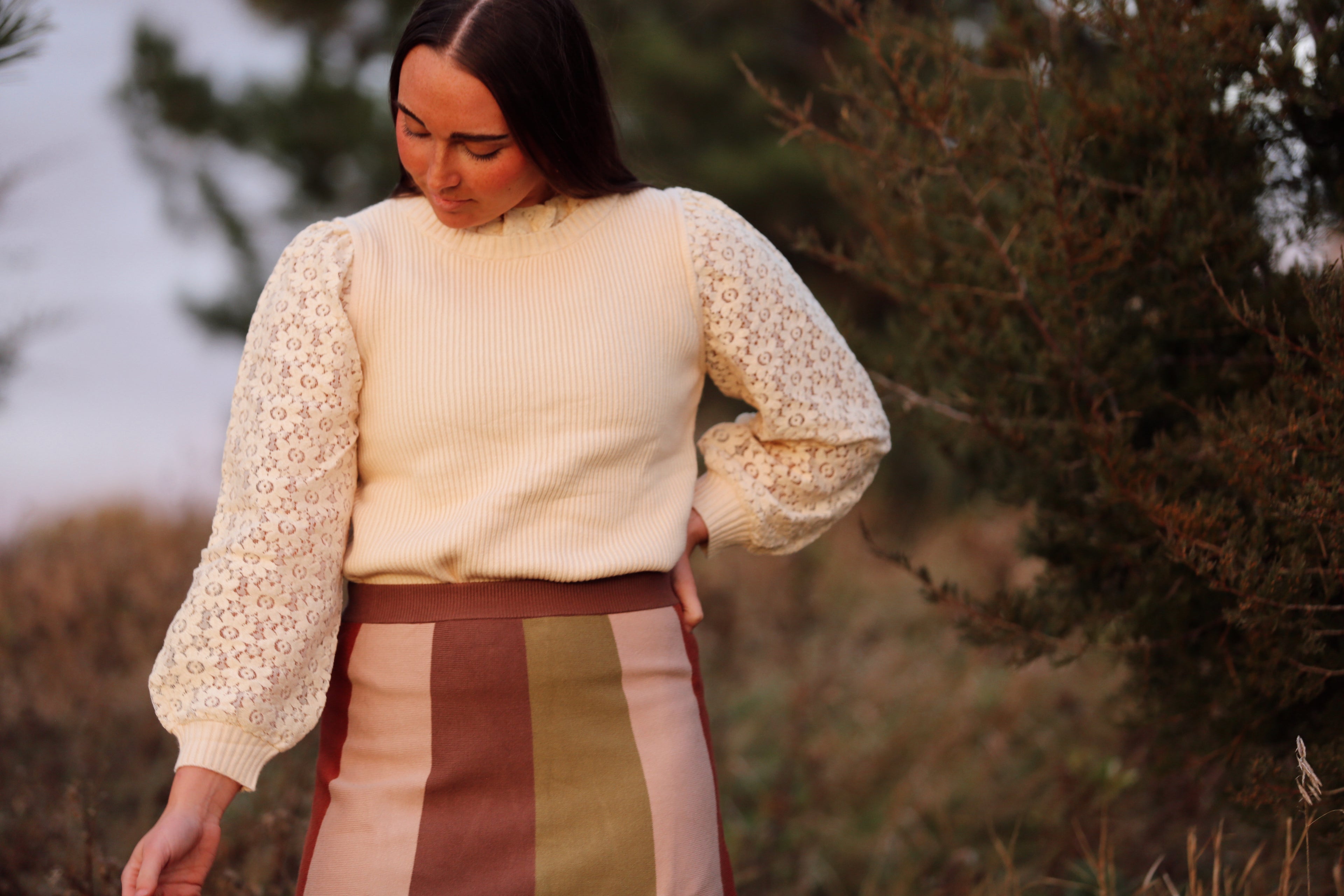 Connie Colorblock Skirt