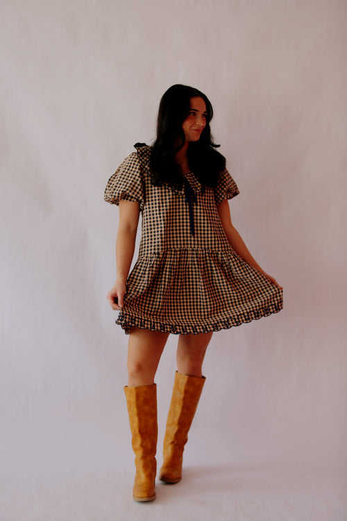 Grayson Gingham Babydoll Dress
