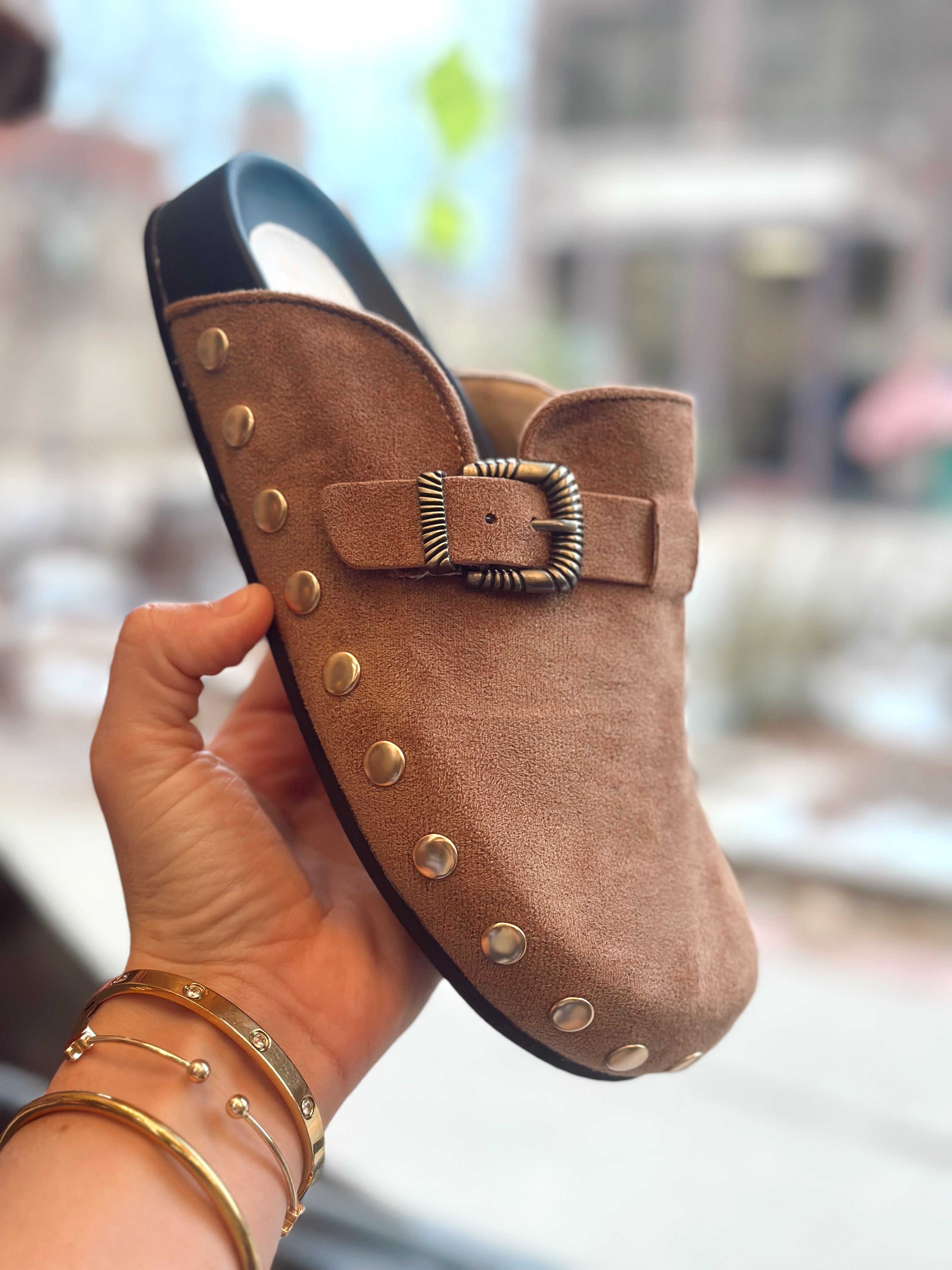 Toni Studded Buckle Clog