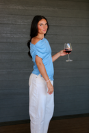Cowl Neck Draped Top