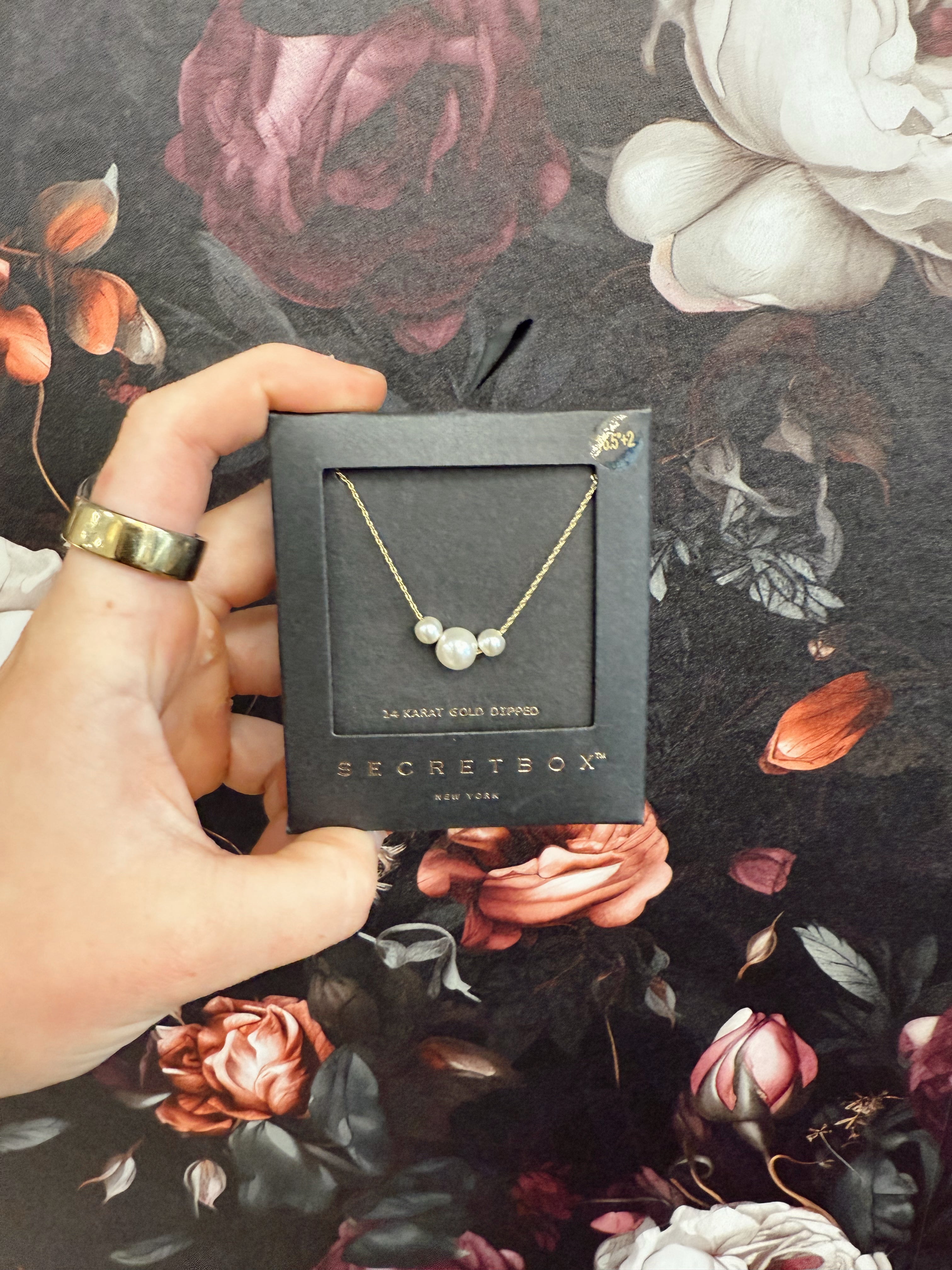 Chain Genuine Pearl Charm Necklace