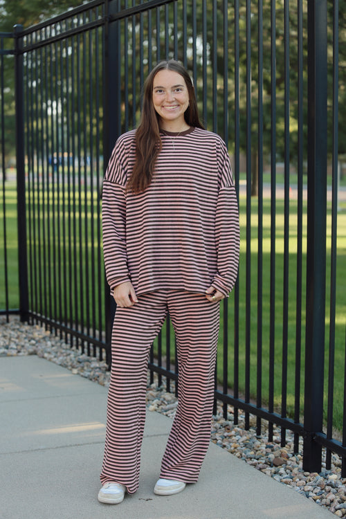 Morgan Pink Long Sleeve Top