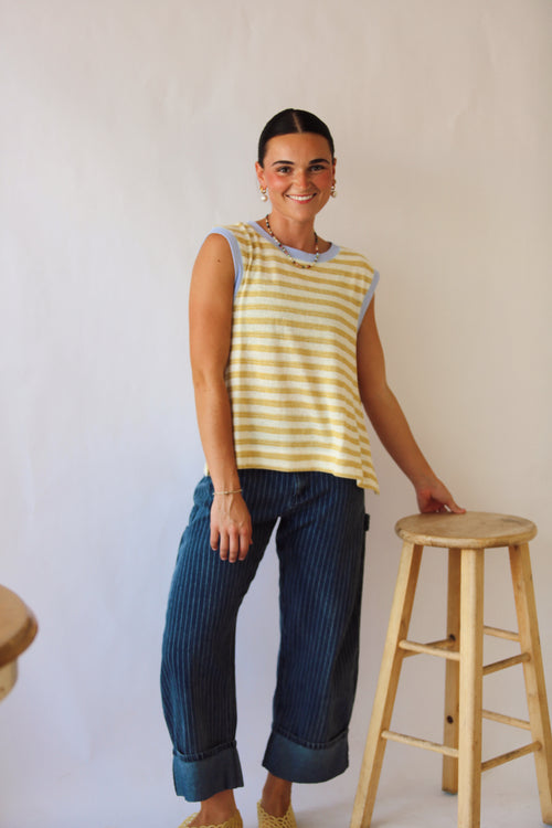 Two Tone Tatum Top
