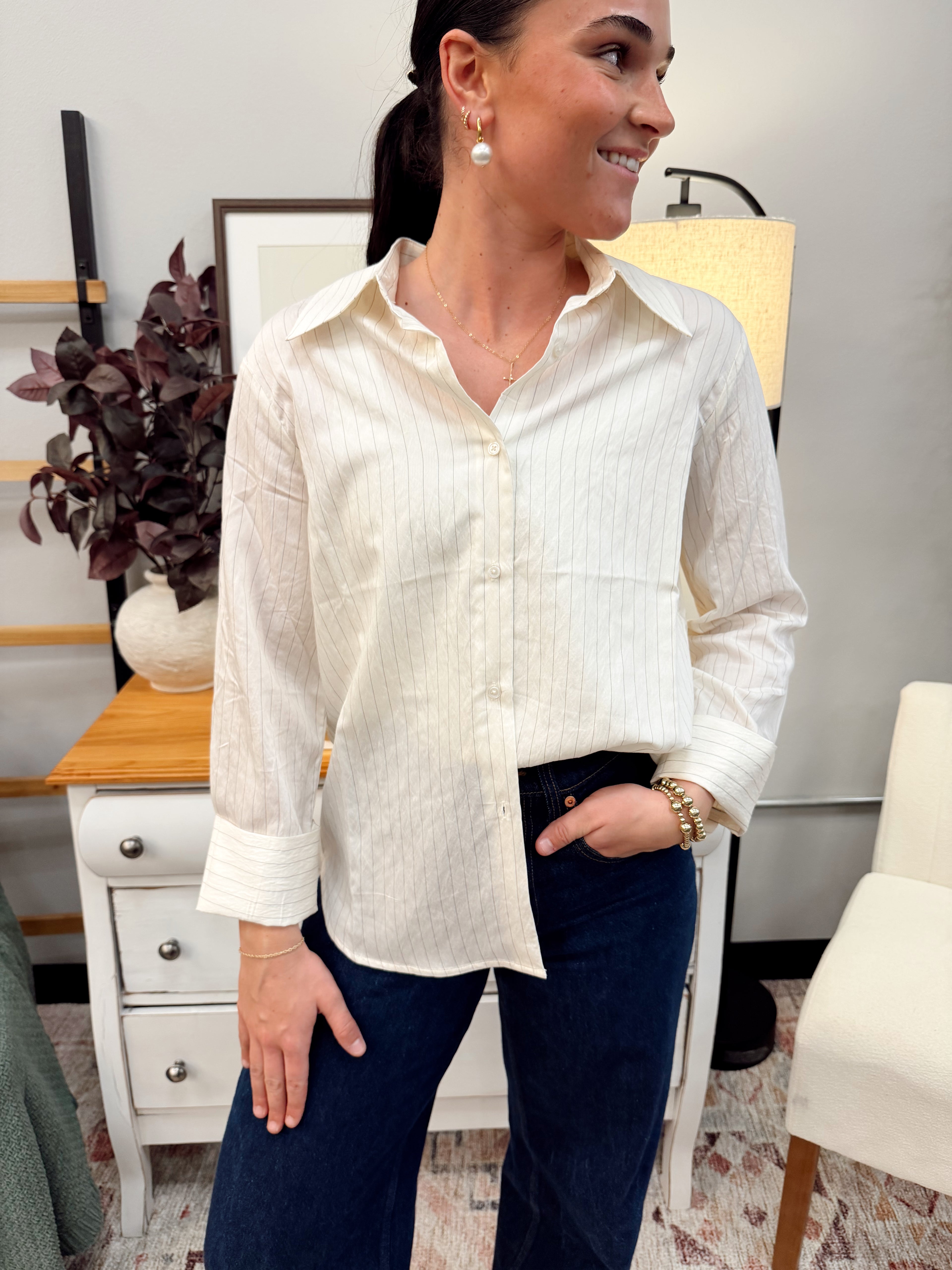 The Alexandria Button Up