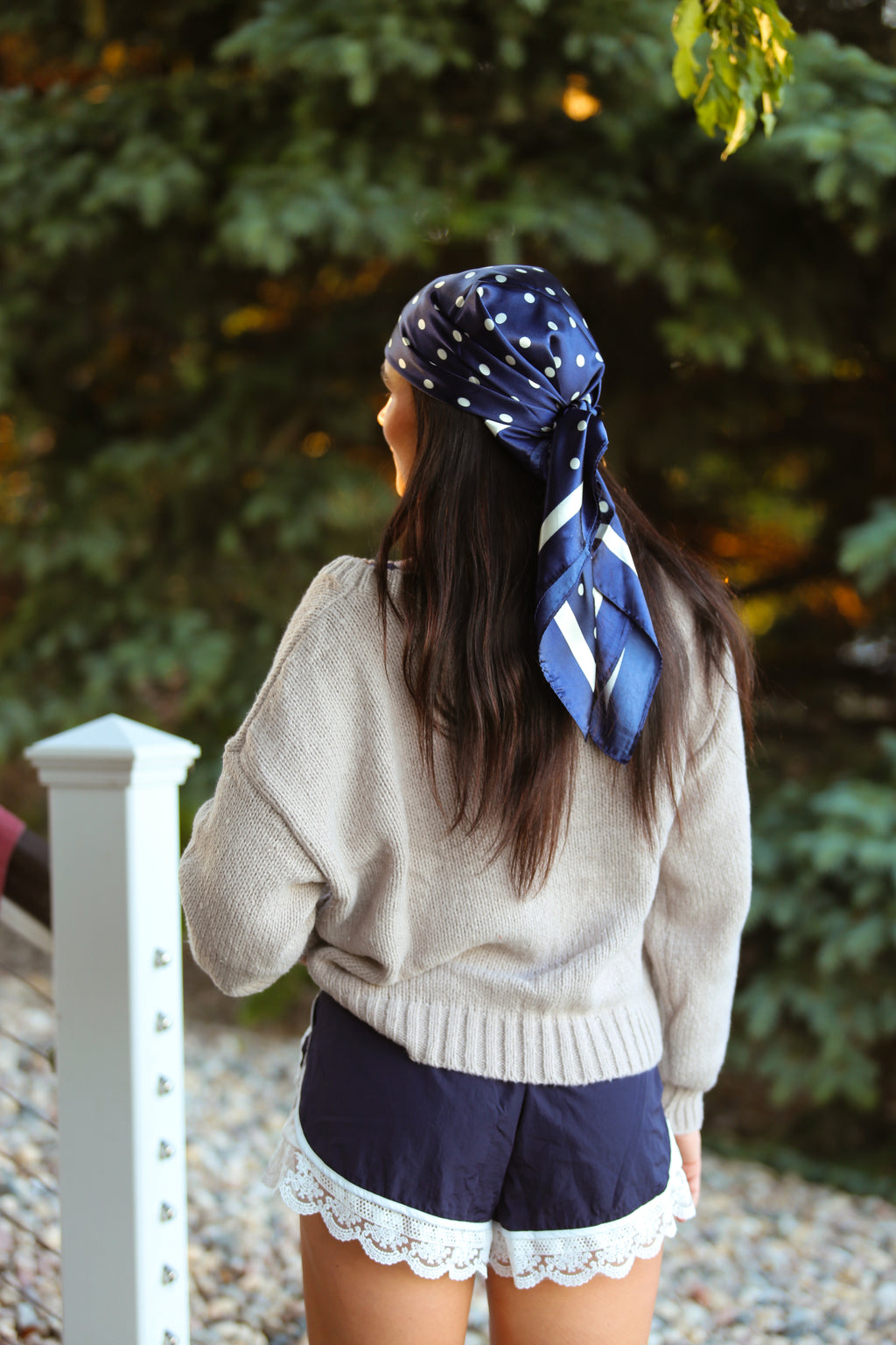 American Flag Off the Shoulder Sweater