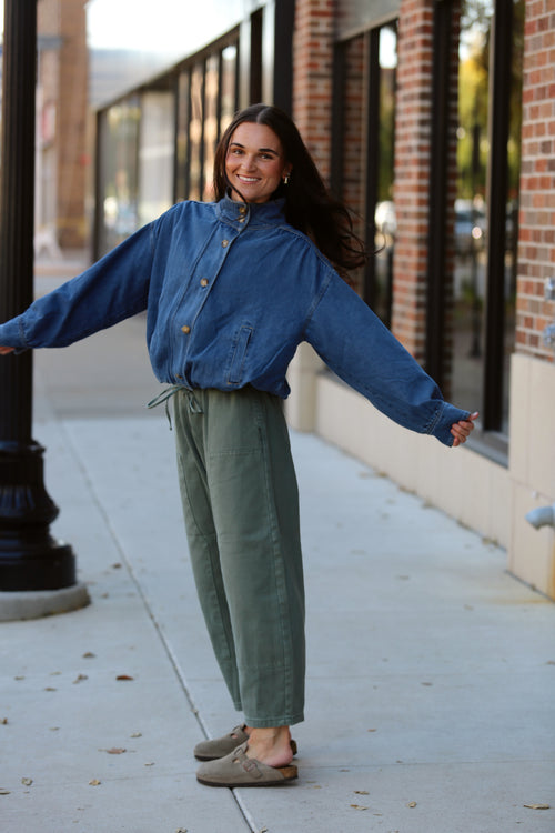 Denim Bomber Jacket