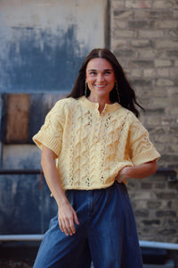 Rouched Knit Pullover