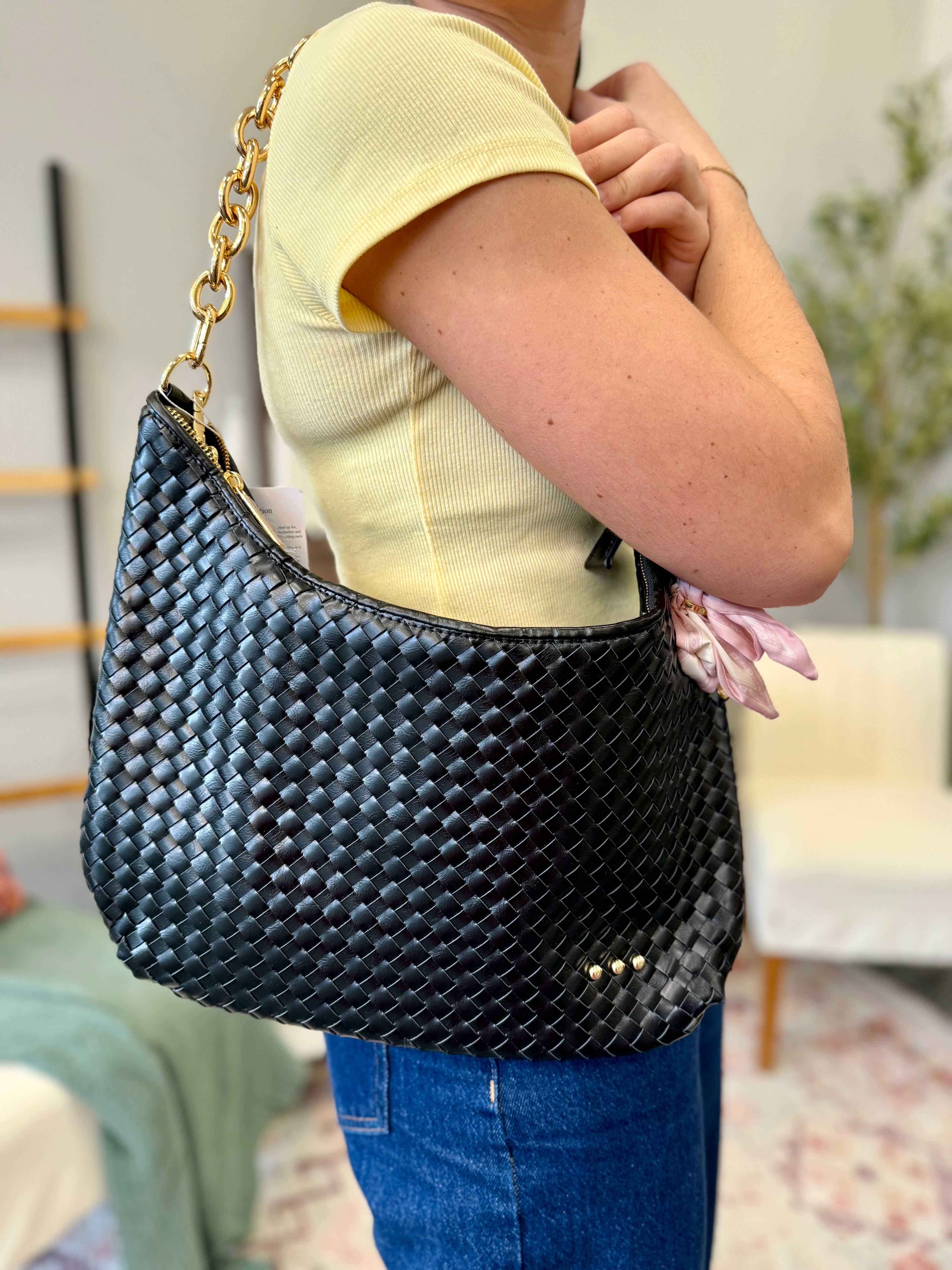 Sienna Slouchy Woven Shoulder Bag