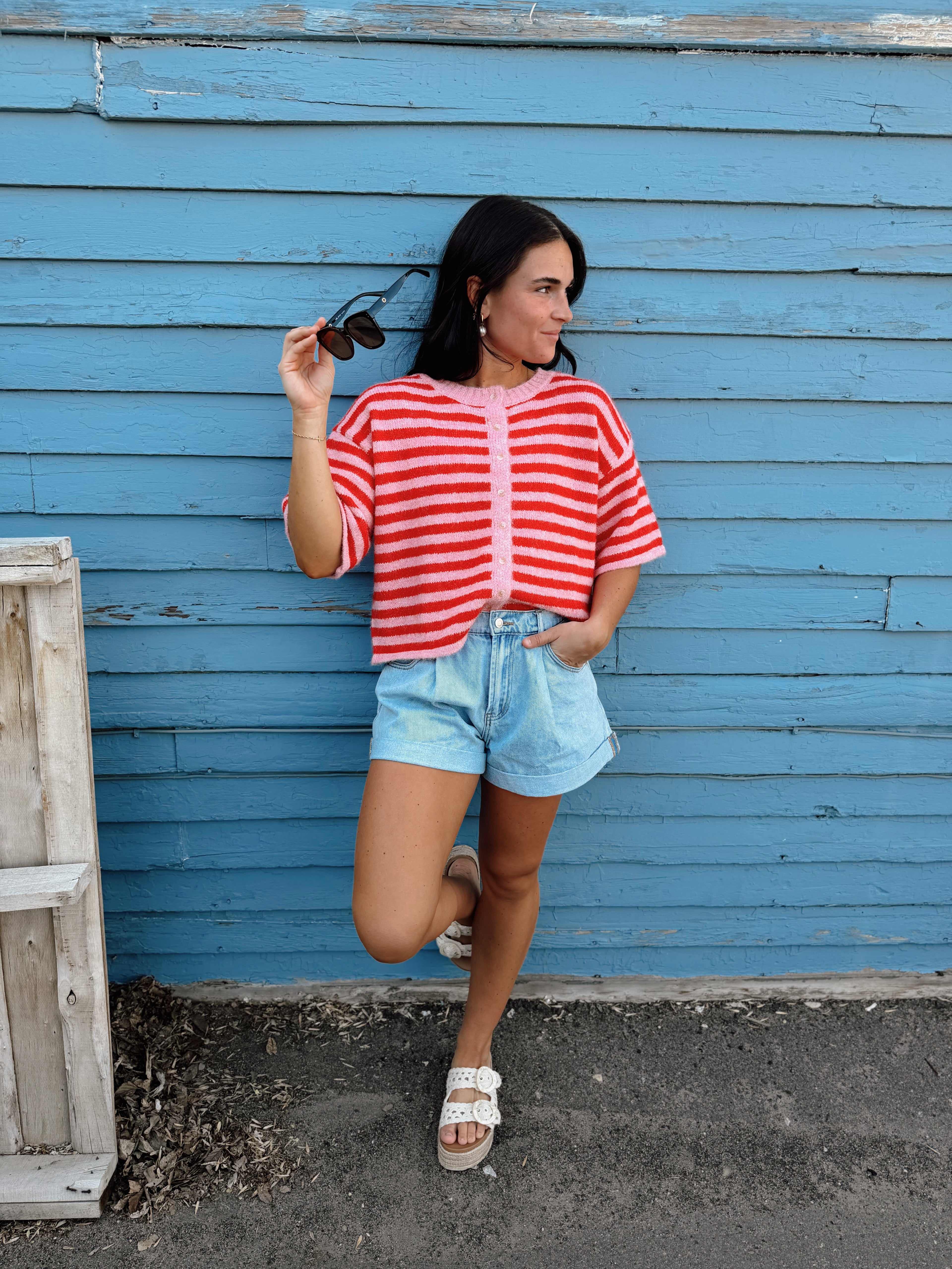 The Playground Stripped Cardi