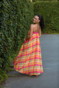 Prism Plaid Maxi Dress