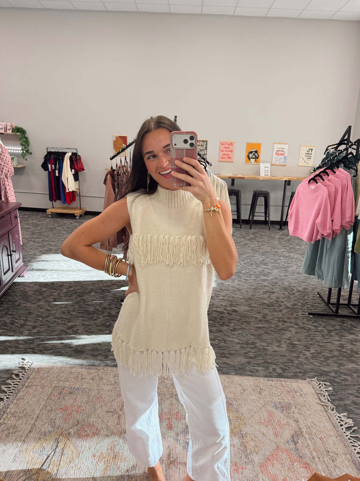 Fankie Fringe Sweater Vest