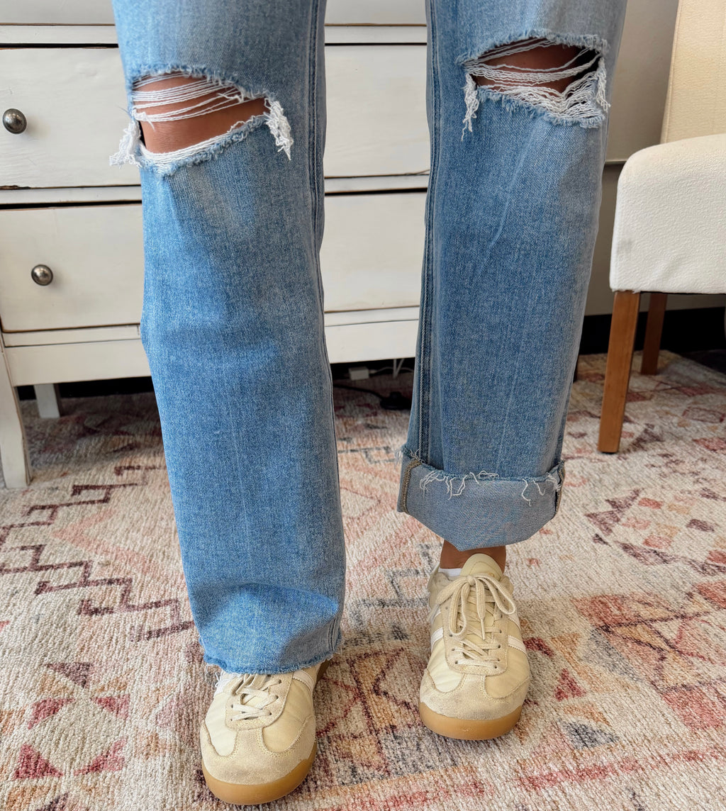 Emily Ankle Cuff Denim
