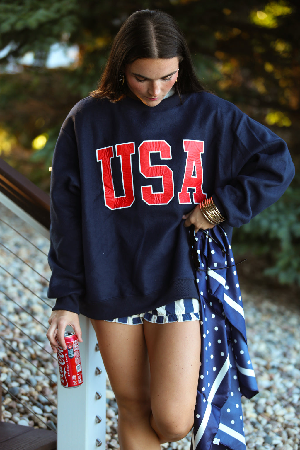 USA Mock Neck