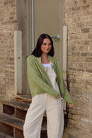 Matcha Double Zip Mock Neck