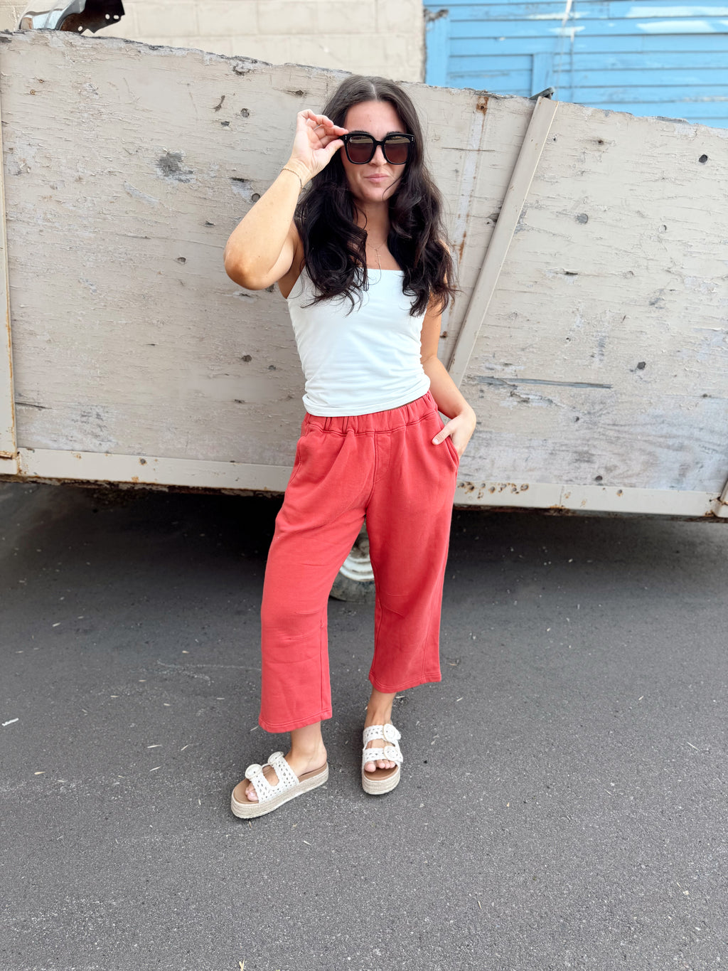 Air Cotton Barrel Pants