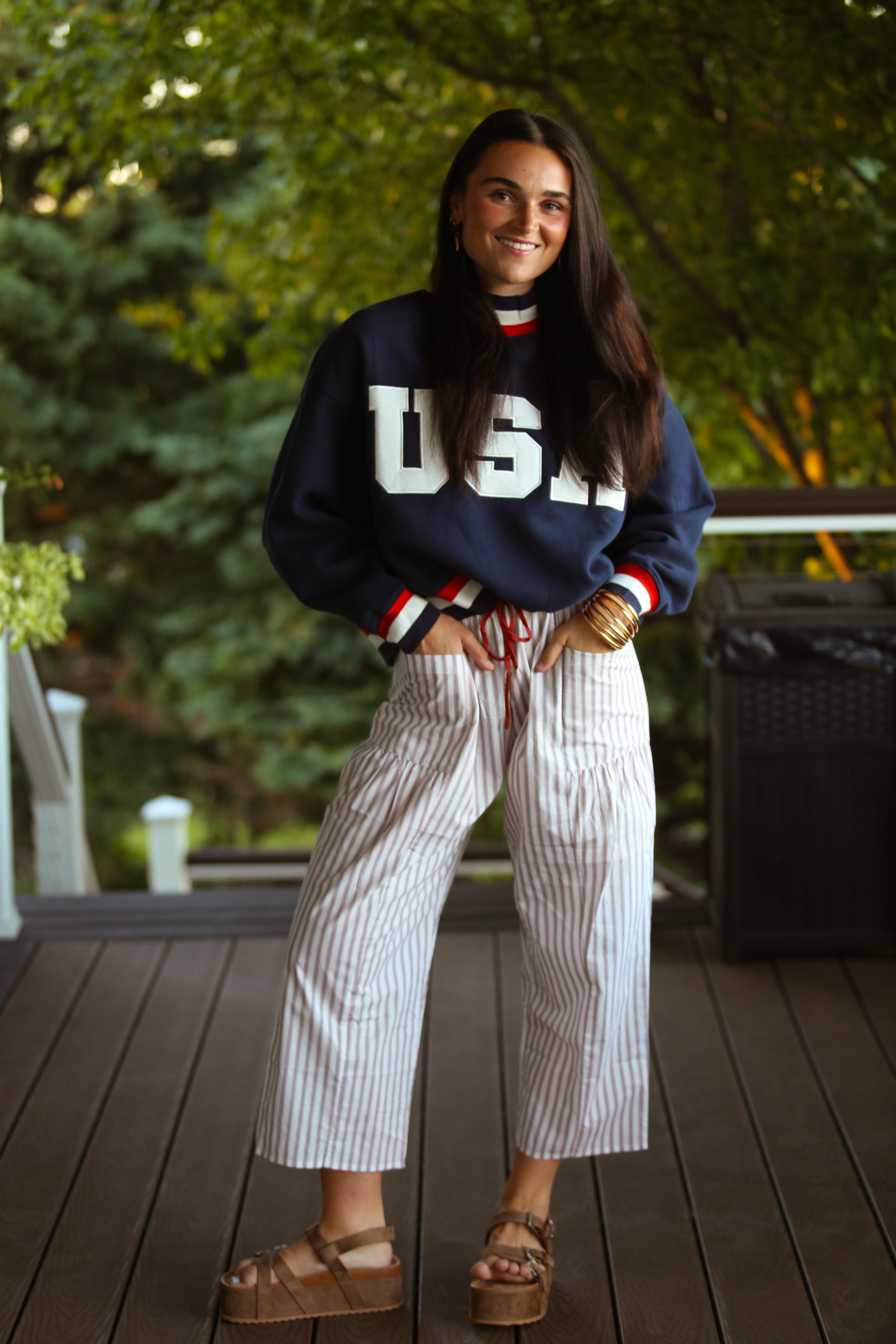 Small Town USA Mock Neck