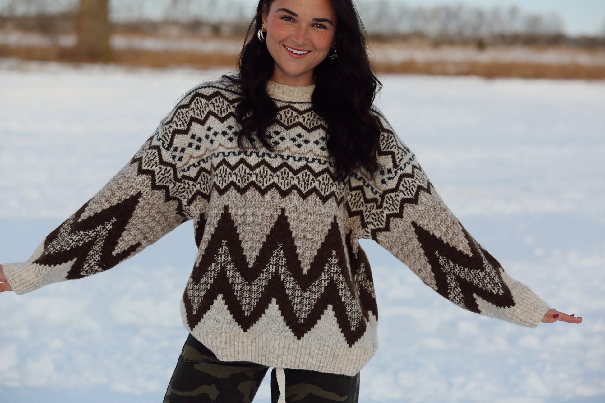 Fairisle Sweater Top