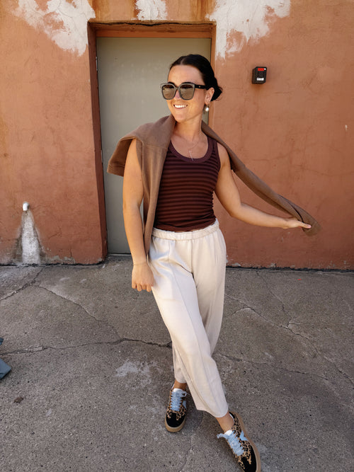 Soft Knit Barrel Pants