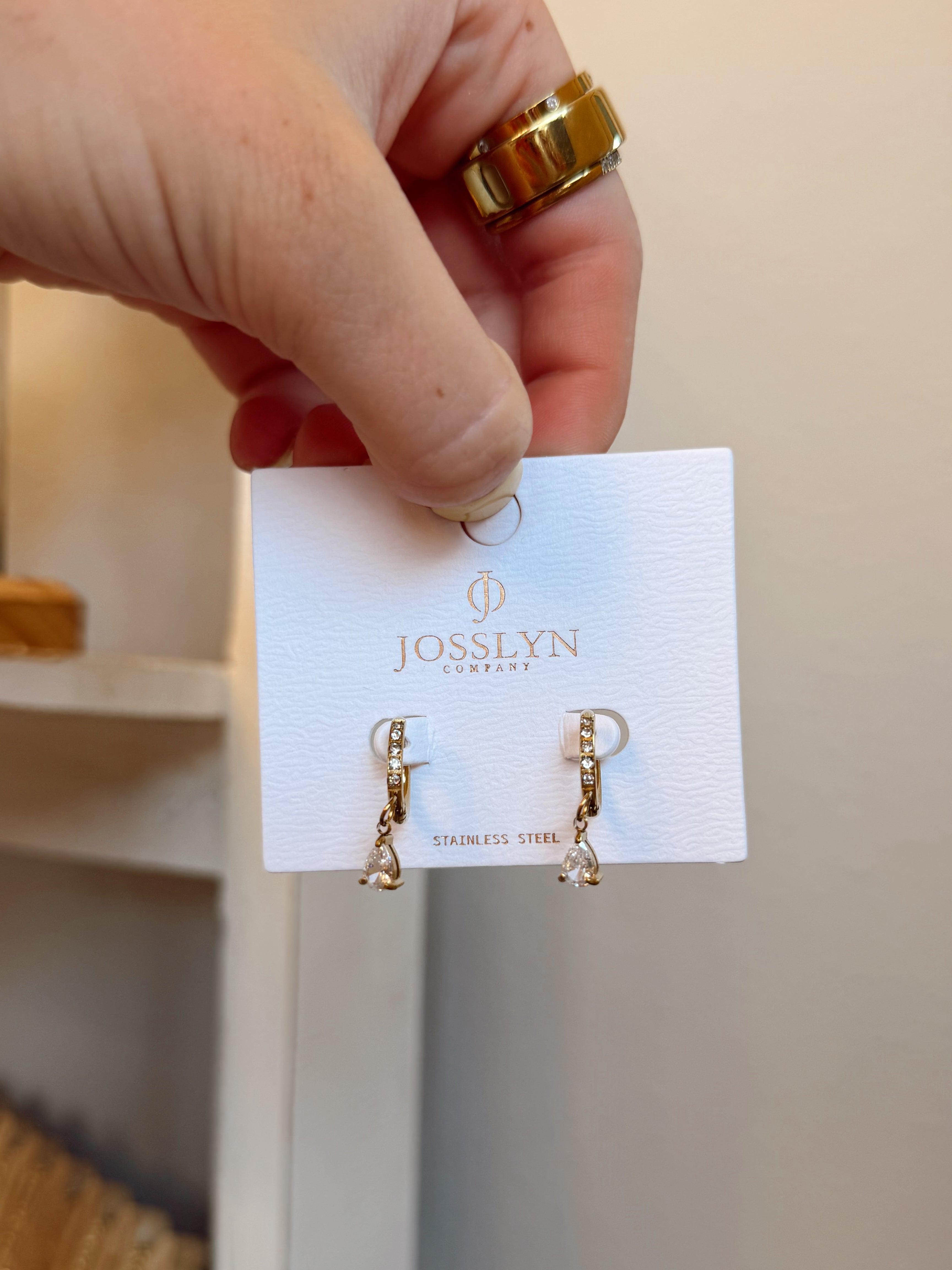 Crystal Hoop Earrings