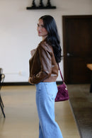 Leather Bomber Jacket