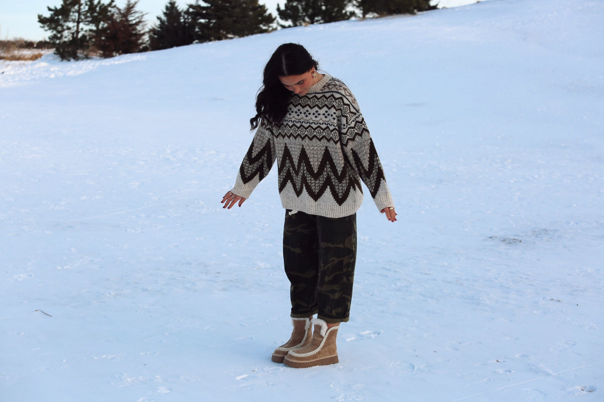 Fairisle Sweater Top