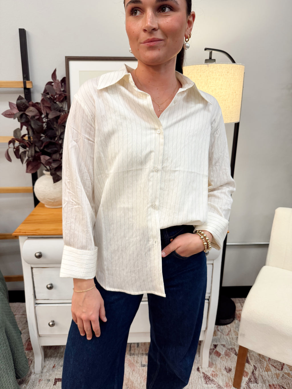 The Alexandria Button Up