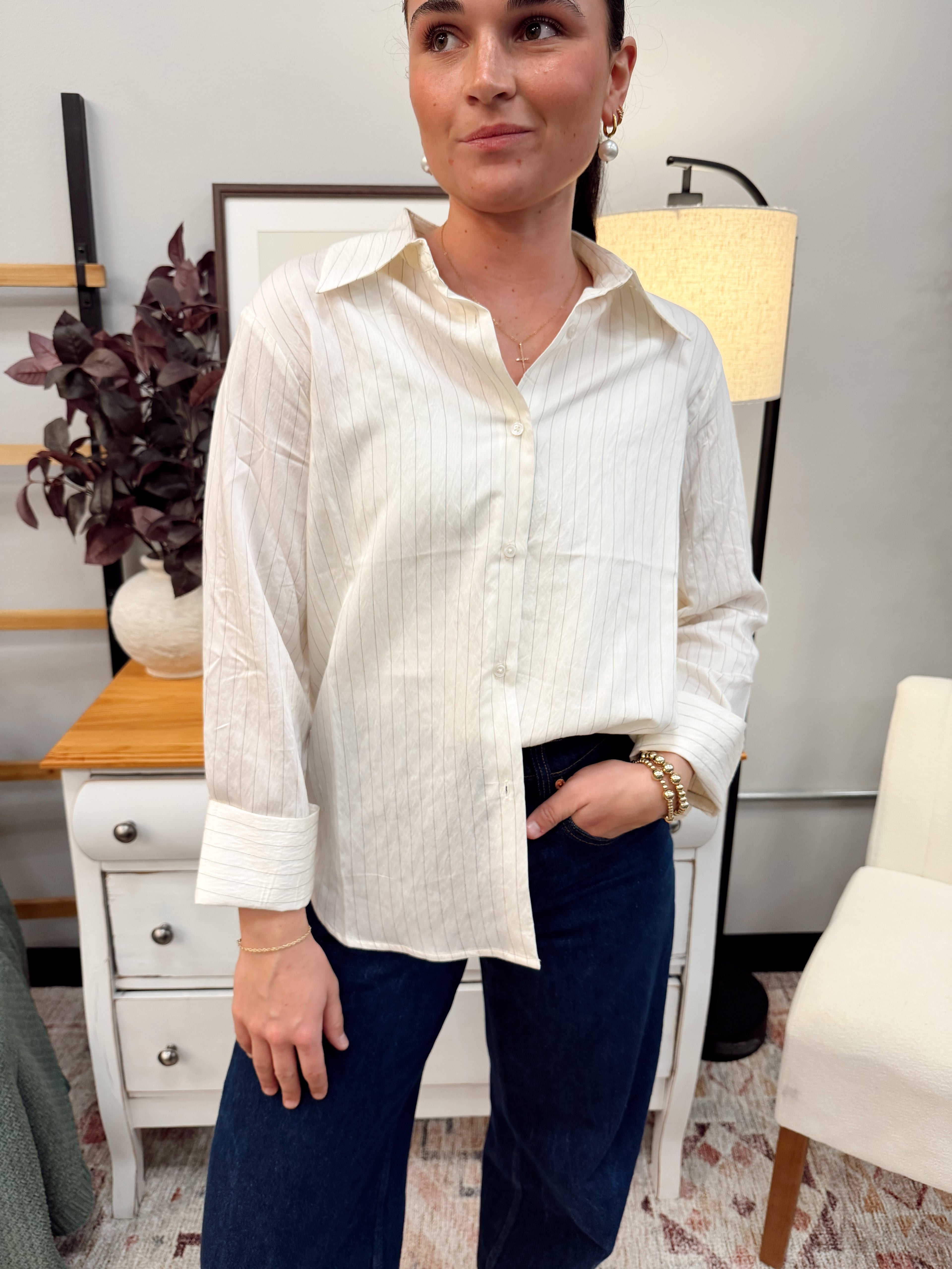 The Alexandria Button Up